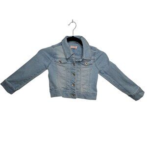 Squeeze Girls Light Wash Cropped Denim Jacket XL